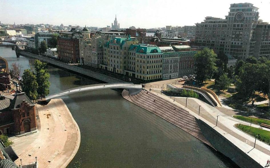 На Якиманке построят пешеходный мост к памятнику Петру I
