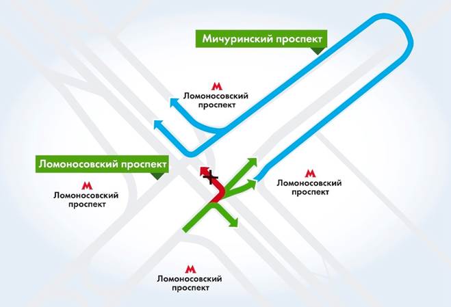 На аварийном перекрестке в ЮЗАО реконструируют схему движения