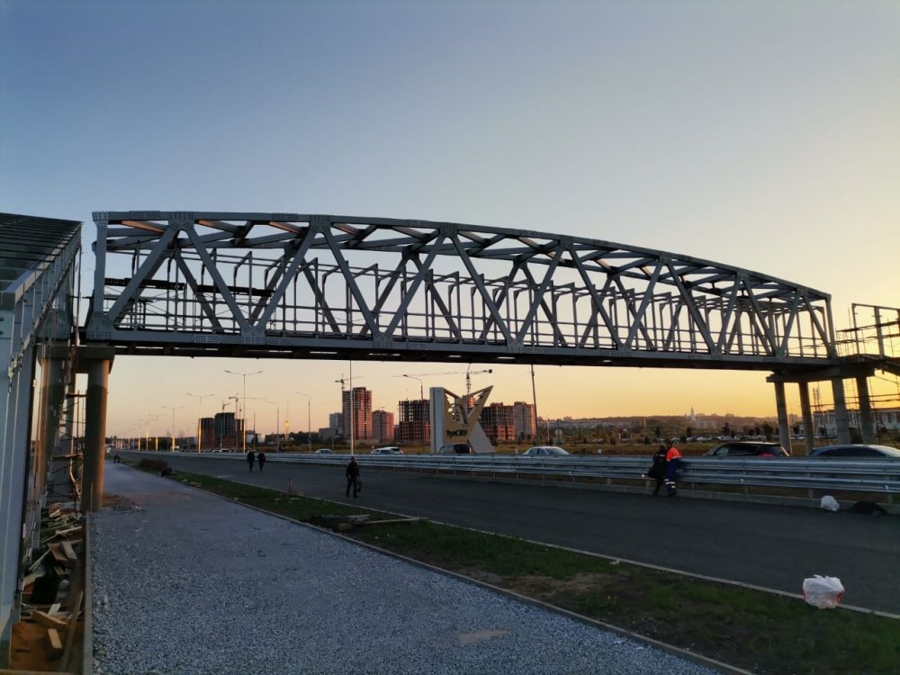 В Туле завершается возведение первого в ЦФО моста из алюминия