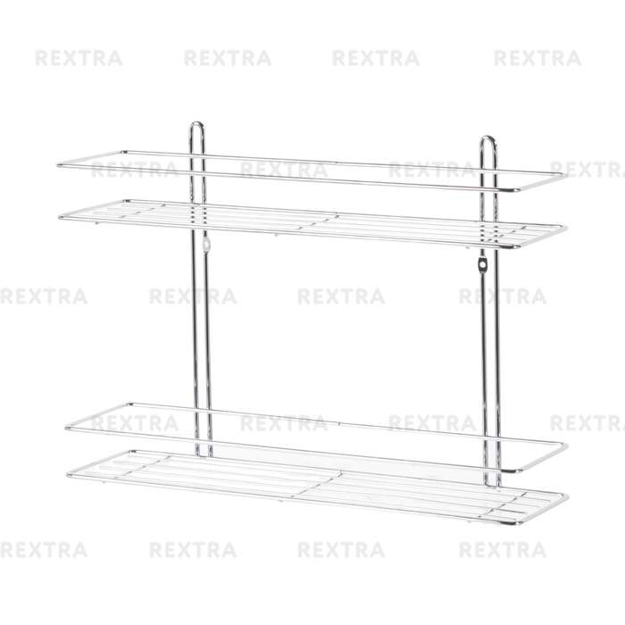 Полка для ванной комнаты Swensa SWR-022 двухъярусная прямая металл