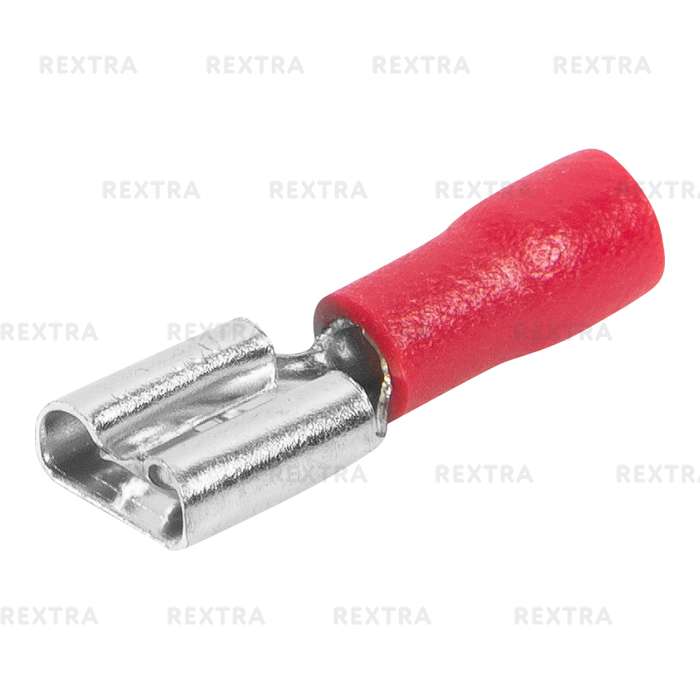 Штекер РпИм 1.5-6.3 1.5 мм², цвет красный, 10 шт.