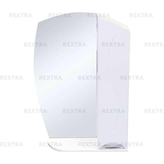 Шкаф зеркальный «Глория» 75 см цвет белый