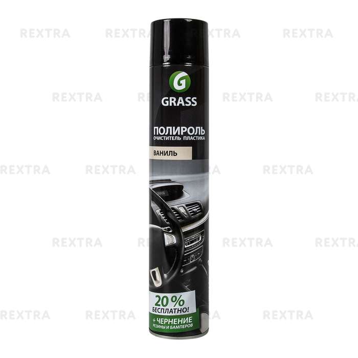 Полироль очиститель пластика Grass Dashboard Cleaner, 0.75 л, аромат ванили