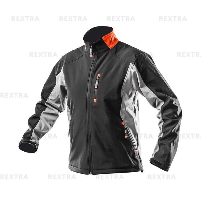 Куртка Softshell водо- и ветронепроницаемая размер L(52) цвет чёрный