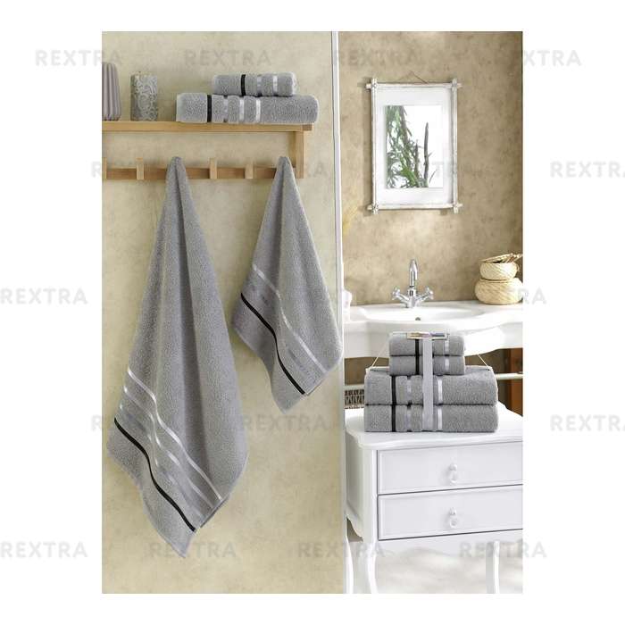 Набор полотенец для ванной комнаты KARNA Bale 4шт 953/CHAR019