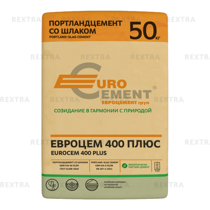 Цемент Евроцемент ЦЕМ II/А-Ш 32.5Н, 50 кг