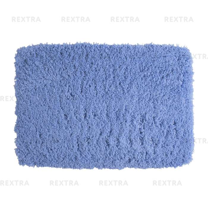 Коврик для ванной комнаты 60х90 см цвет синий