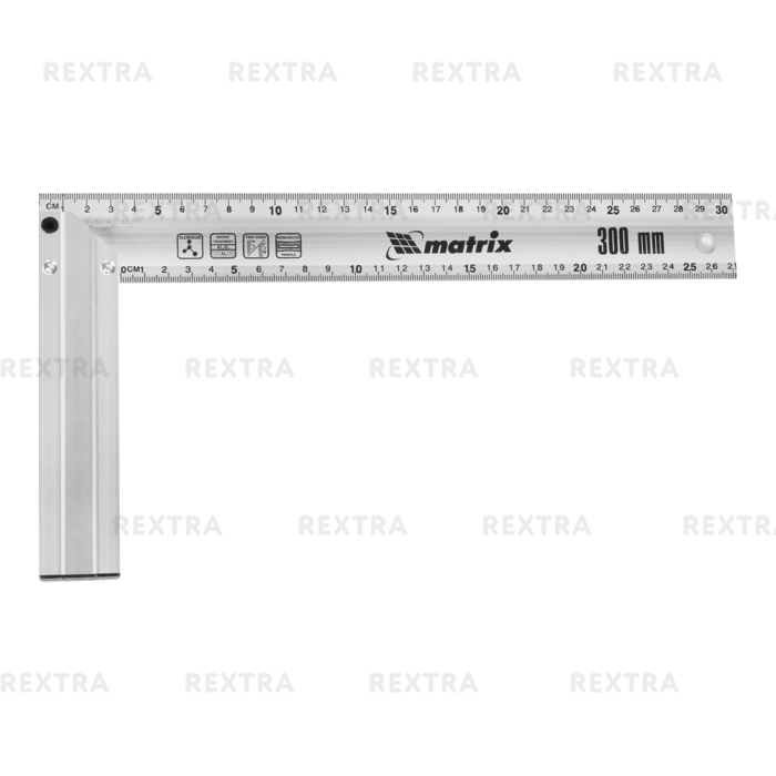 Угольник Matrix 300 мм алюминиевый