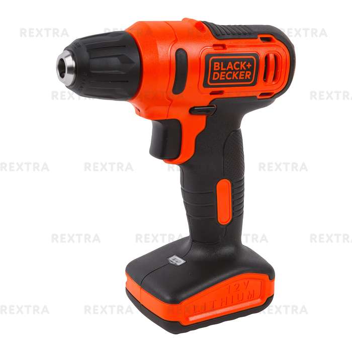 Дрель-шуруповерт аккумуляторная ударная Black&Decker LD12, 12 В Li-ion 1.5 Ач