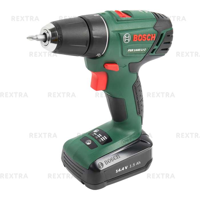 Дрель-шуруповерт аккумуляторная Bosch PSR 1440 LI-2, 14.4 В Li-ion 2x1.5 Ач