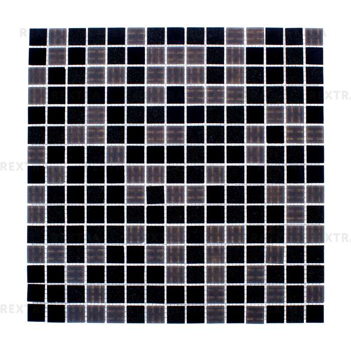 Мозаика Artens 32.7х32.7 см, стекло, цвет черный/серый