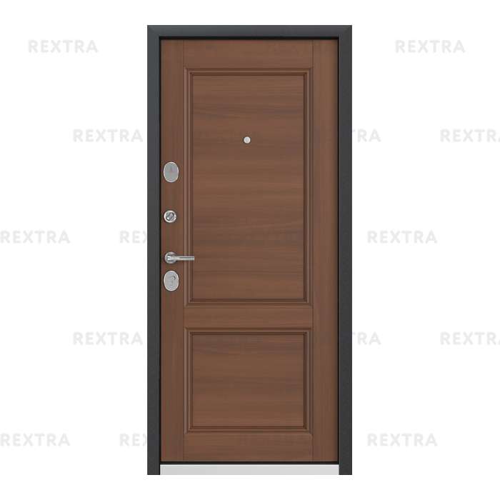 Дверь металлическая Контрол Танганика, 960 мм, левая, цвет орех