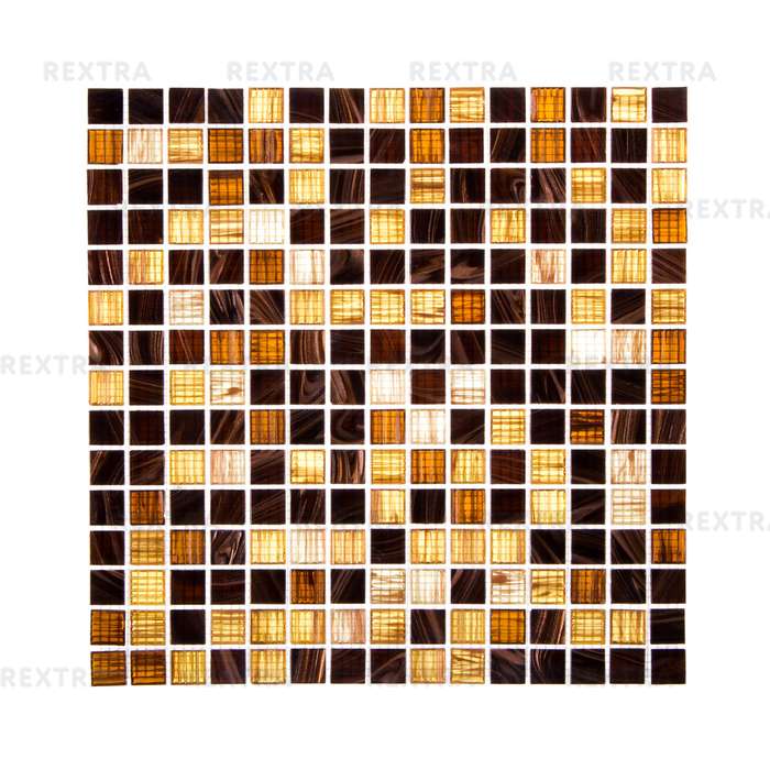 Мозаика, 32.7х32.7 см, стекломасса, цвет коричневый