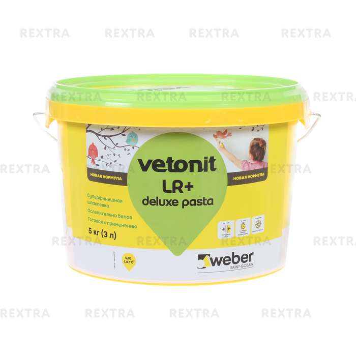 Шпаклёвка готовая Weber vetonit pasta 5 кг