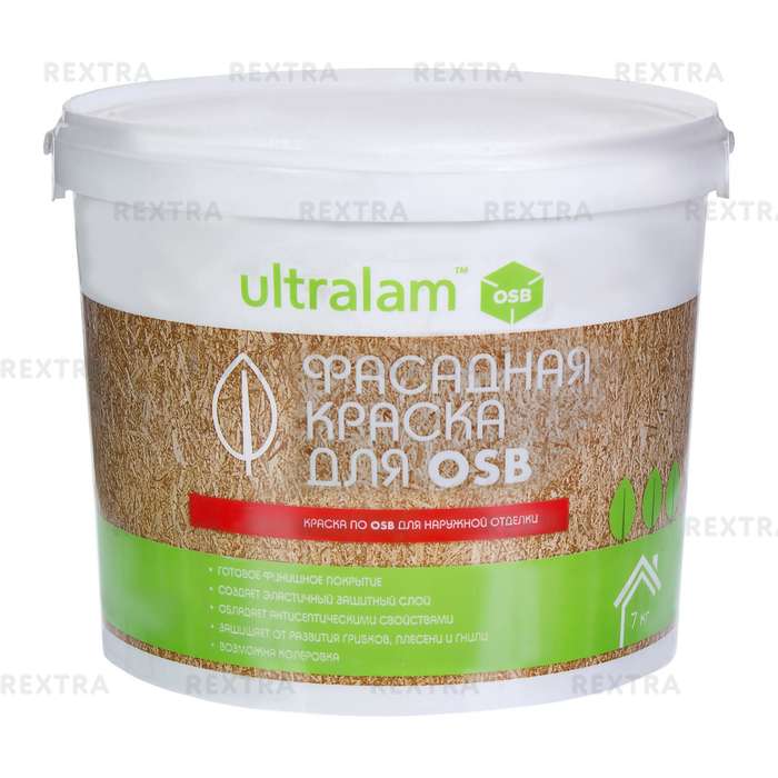 Краска фасадная Ultralam для OSB 7 кг
