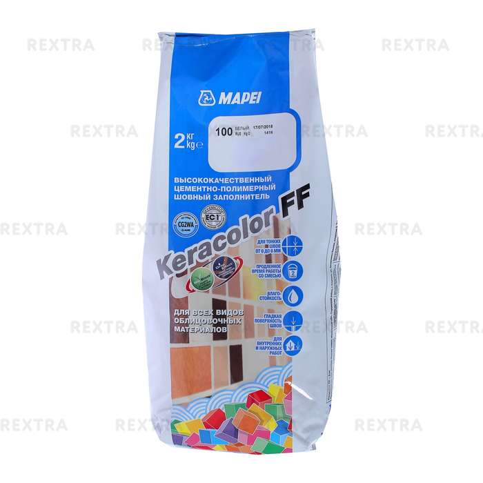 Затирка Mapei Keracolor FF цвет белый 2 кг