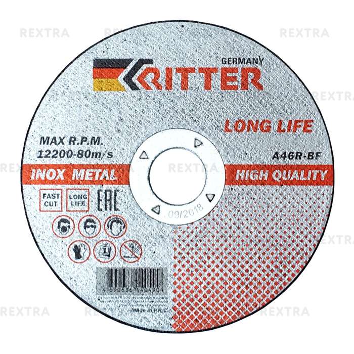 Круг отрезной Ritter LongLife HQ 115х1.0х22.2 мм PS50115102