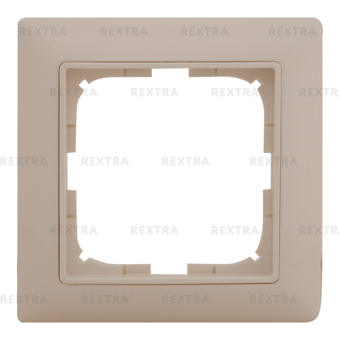 Рамка для розеток и выключателей Basic55 1 пост цвет белый