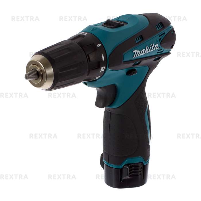 Дрель-шуруповерт аккумуляторная Makita DF330DWE, 10.8 В Li-ion 2x1.3 Ач