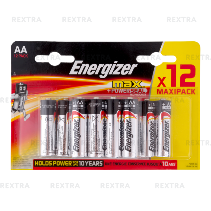 Батарейка алкалиновая Energizer Max AA/LR6 FSB 12 шт.