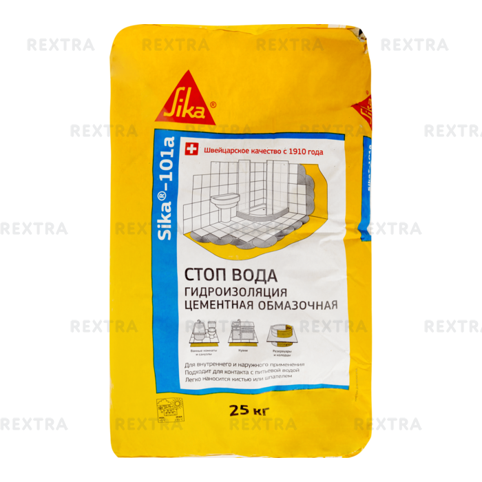 Гидроизоляция обмазочная Sika-101a, 25 кг