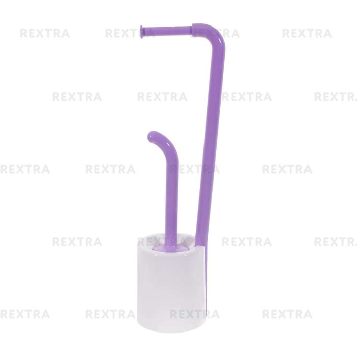 Стойка для ванной комнаты напольная цвет фиолетовый