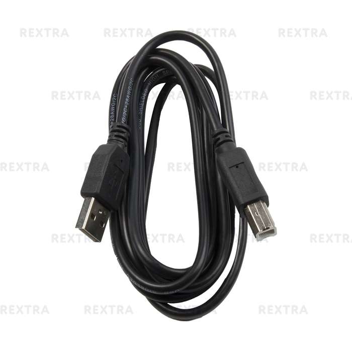 Кабель USB AM-BM Oxion «Стандарт» 1.8 м, ПВХ/медь, цвет чёрный