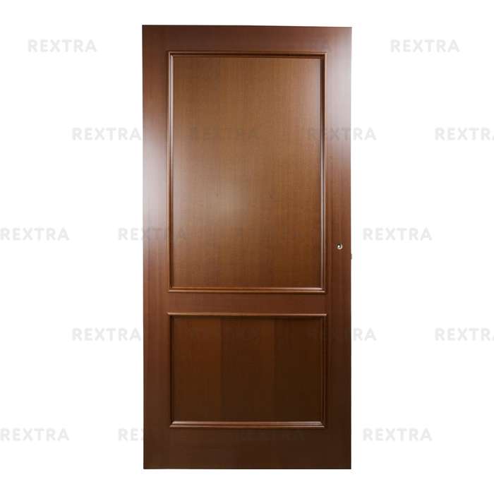 Дверь межкомнатная глухая шпонированное Этерно 60x200 см цвет итальянский орех
