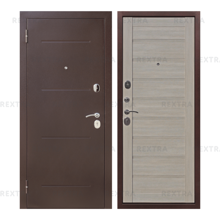 Дверь входная металлическая Ницца, 960 мм, левая, цвет ларче царга
