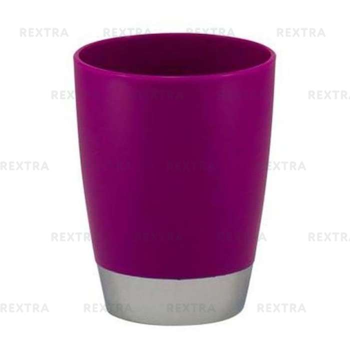 Стакан для зубных щёток настольный «Альма» пластиковый цвет фиолетовый