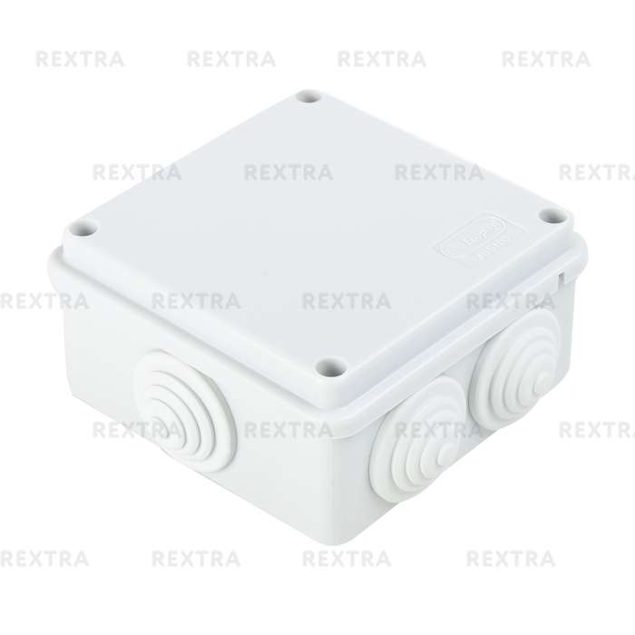 Коробка распределительная Экопласт100х100х55 мм цвет серый, IP55