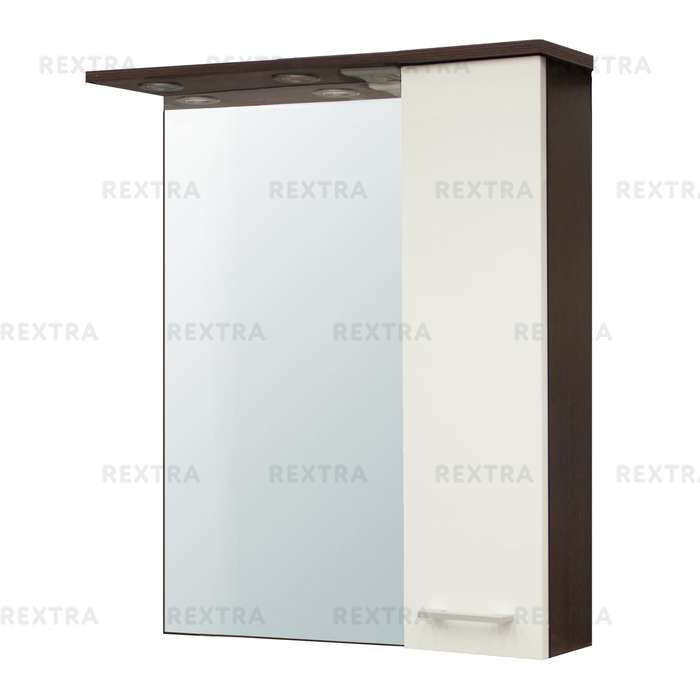 Шкаф зеркальный «Равенна» 60 см цвет венге