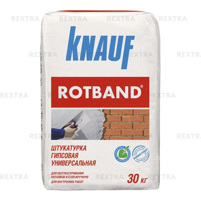 Штукатурка гипсовая Knauf Ротбанд, 30 кг