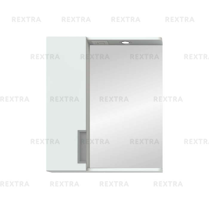 Шкаф зеркальный подвесной «Венто» 52x70 см цвет белый
