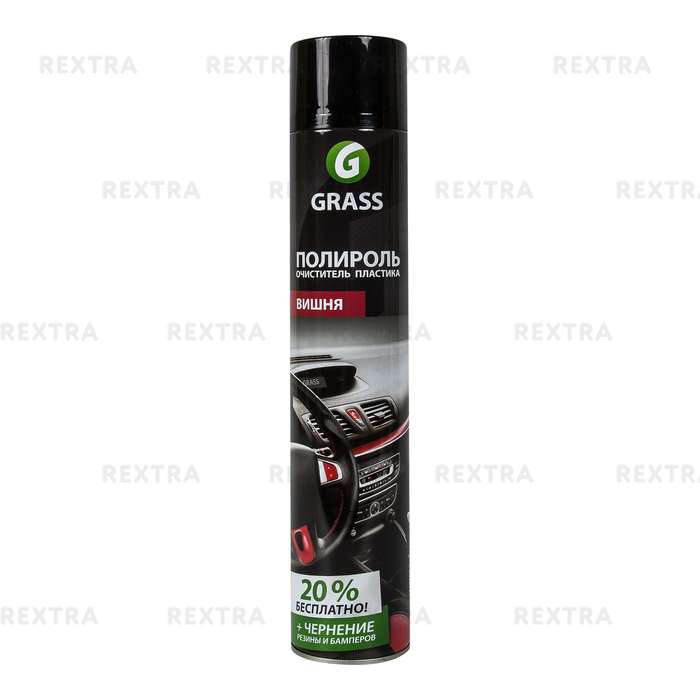 Полироль очиститель пластика Grass Dashboard Cleaner, 0.75 л, аромат вишни