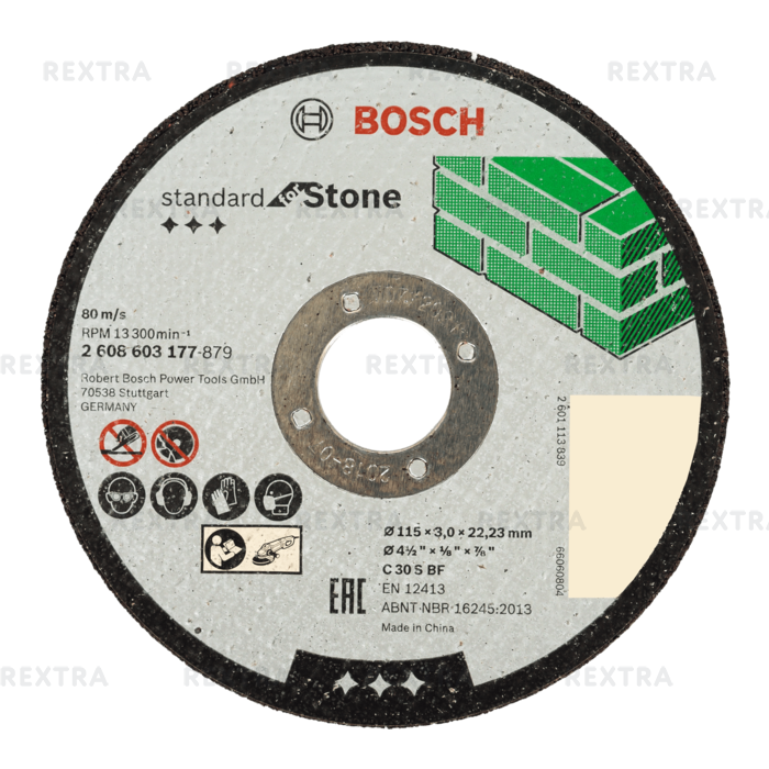 Диск отрезной по камню Bosch, 115x3 мм