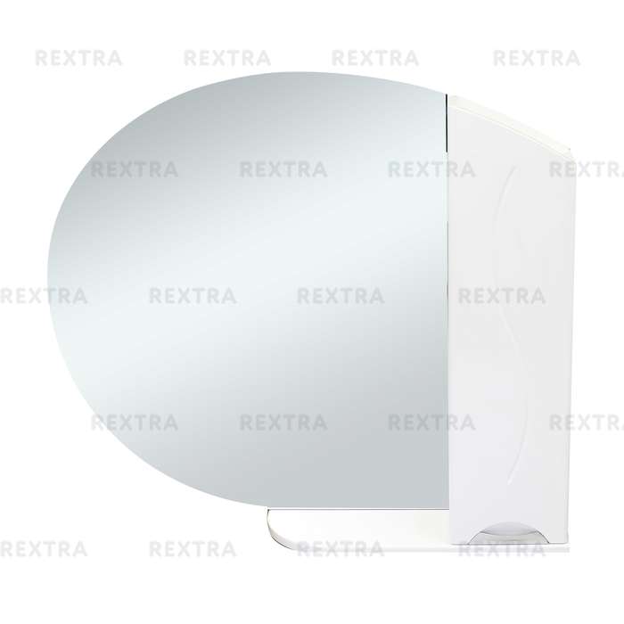 Шкаф зеркальный «Глория» 90 см цвет белый