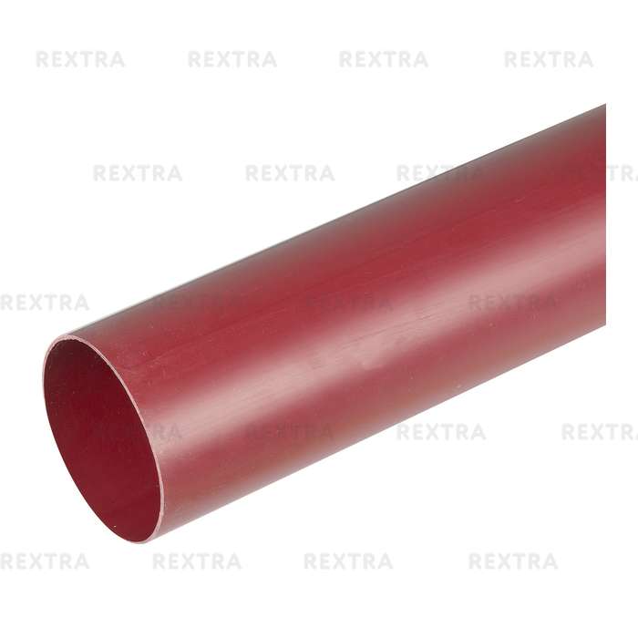 Труба водосточная Murol 80x3000 мм цвет красный
