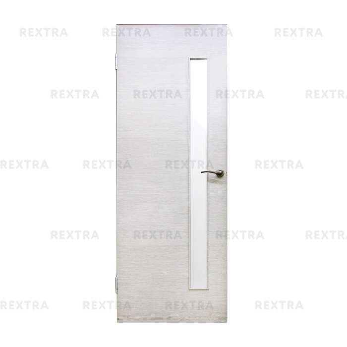 Дверь межкомнатная остеклённая Эклипс 60x200 см, цвет серый дуб