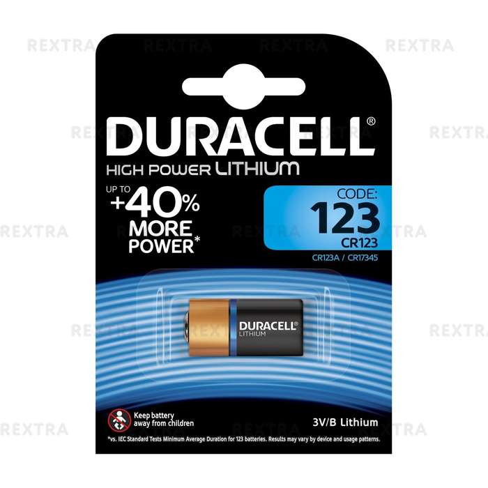 Батарейка литиевая Duracell CR123 ultra