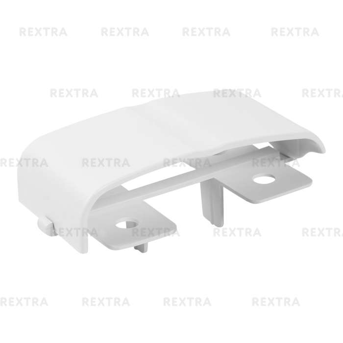 Соединение на стык 80x20 мм цвет белый