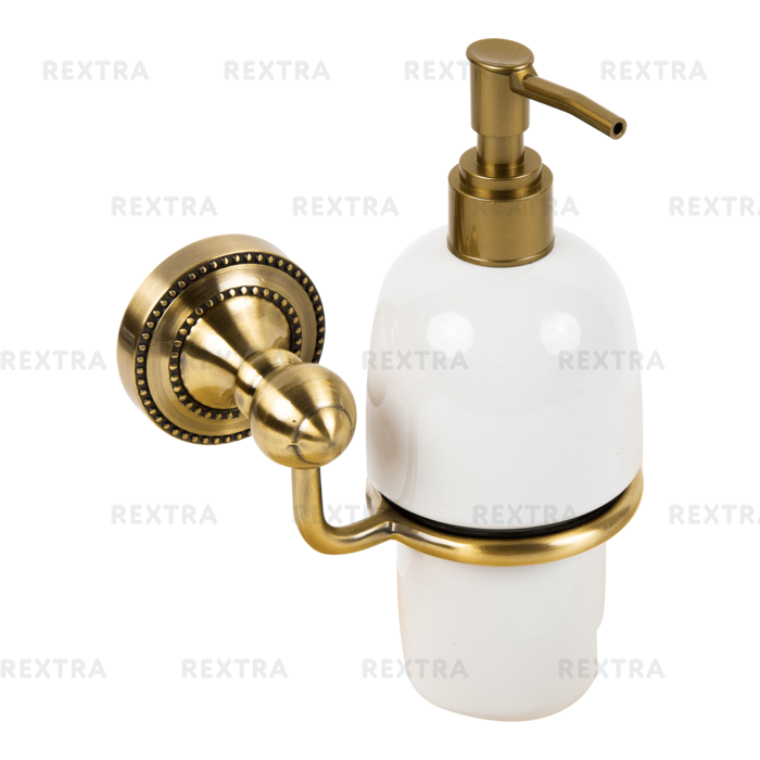 Дозатор подвесной для жидкого мыла «Antik» керамика цвет бронза
