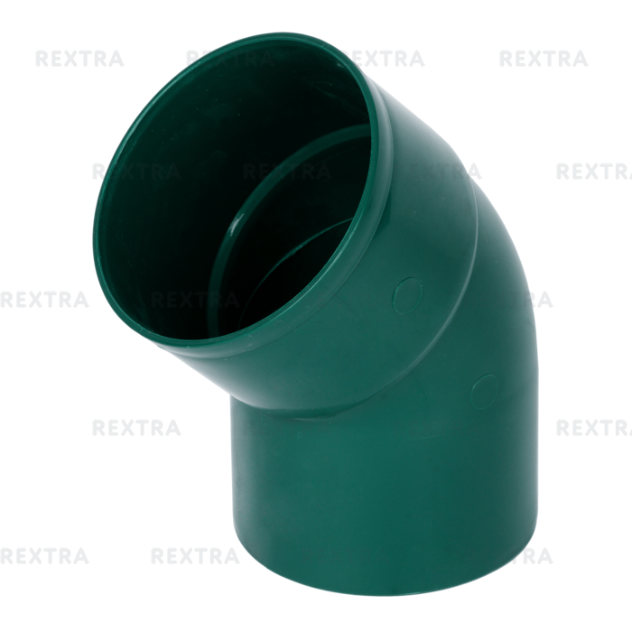 Отвод водосточной трубы 45/80 цвет зеленый