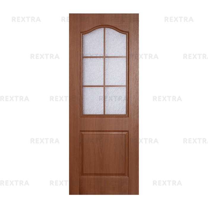 Дверь межкомнатная остеклённая ламинированное Антик 200х90 см цвет итальянский орех