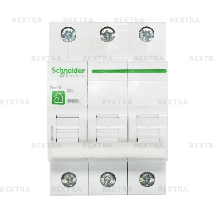 Выключатель автоматический Schneider Electric Resi9 3 полюса 20 A