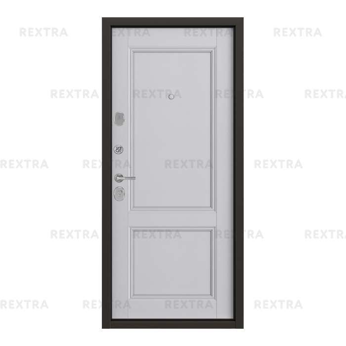 Дверь металлическая Контрол Танганика, 960 мм, левая, цвет белый