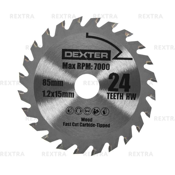 Диск пильный универсальный Dexter Power RW9231 85х15 мм, 24 Т