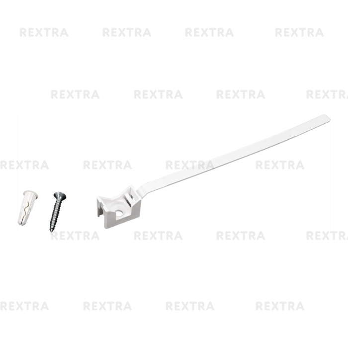 Ремни для труб и кабелей 16-32 мм цвет белый, 10 шт.