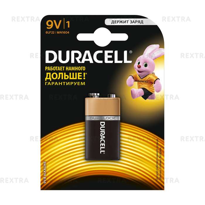 Батарейка алкалиновая Duracell Basic  6LR61-1BL/6LF22-1BL 9V 1шт