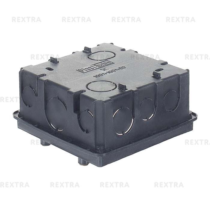 Коробка распределительная Plast Electro Anam 100х100х50 мм цвет чёрный